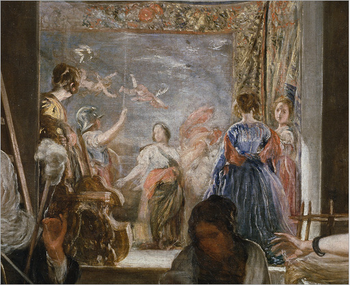 Fragmento "Las Hilanderas" de Velázquez (1657). www.museodelprado.es