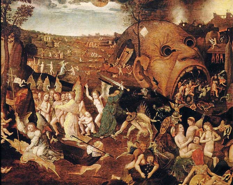 Pintura: 'El juicio final', en la onírica visión de El Bosco, 1450-1516.