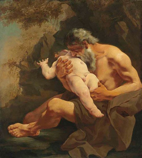 saturno devorando a su hijo Giulia Lama 1735