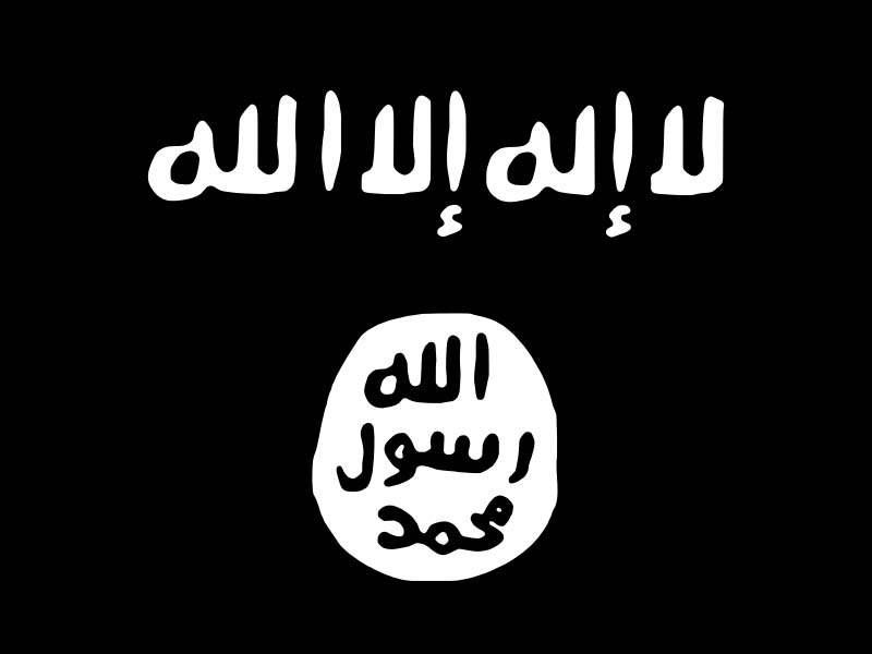 Bandera del Estado Islámico. Wikimedia Commons.
