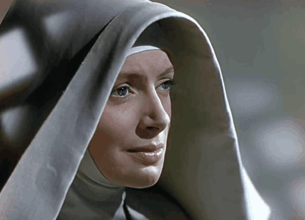 Deborah Kerr como la hermana Clodagh en Narciso negro. Madre superiora.