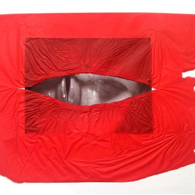 Collage con cuerdas vocales de fondo.